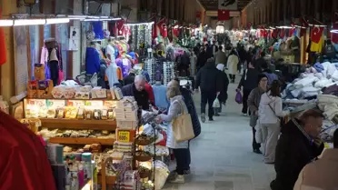 Edirne'de Bayram Alışverişi Yoğunluğu
