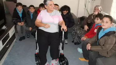 Gazi İlkokulu'ndan Engelliye Akülü Araç