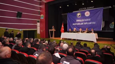 Erfelek'te Muhtarlar Toplantısı