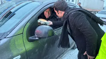 Erzincan'da Kar Ulaşımı Aksattı