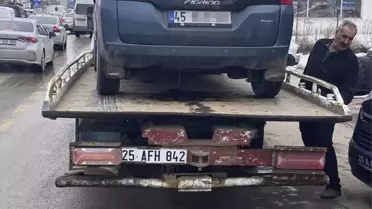 Erzurum'da Kaçan Sürücüye 200 Bin Lira Ceza