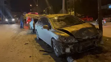 Eskişehir'de iki otomobilin çarpıştığı kazada 4 kişi yaralandı