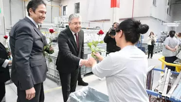 Vali Yılmaz Kadınlar Günü'nde İşçileri Ziyaret Etti