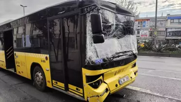 Fatih'te 3 İETT otobüsü çarpıştı