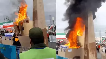 Komşu ülkede kaydedilen görüntü dünya gündemine bomba gibi düştü
