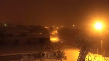 Amasya'da Kar Yağışı