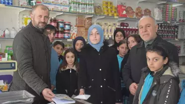 Gümüşhane'de ortaokul öğrencileri 'zimem defteri' geleneğini yaşattı