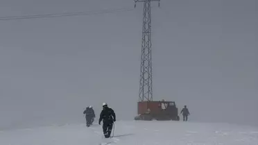 Karlı Dağda Elektrik Arızası Giderildi