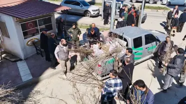 Hanönü'nde 2 Bin Fidan Dağıtıldı