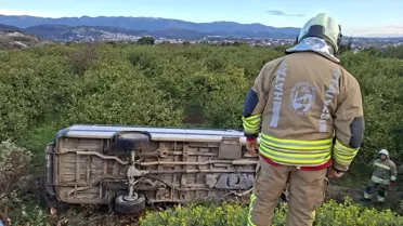 Hatay'da Öğrenci Servisi Devrildi: 9 Yaralı