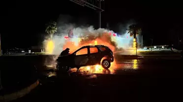 Kırıkhan'da Kaza: Otomobil Yangın Çıkardı