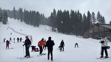 Ilgaz Dağı'nda Sis ve Kar Yağışı