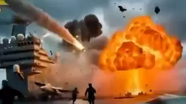 İran'dan ABD'ye gözdağı: Yapay zekâ videosunda Trump'ın armadası yok edildi