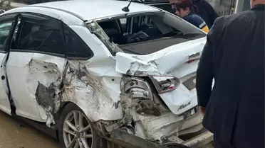 İslahiye'de Tır ve Otomobil Çarpıştı