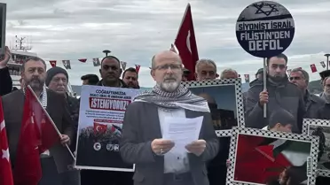 Çanakkale'de Gazze'ye Destek Protestosu