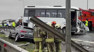 Başakşehir'de Servis Aracı Kazası