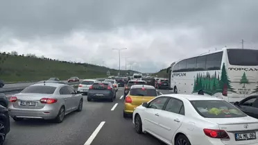 İstanbul-İzmir Otoyolu'nda Yoğunluk