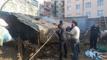 Ödemiş'te Tavuk Kümesinde Yangın