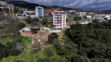 Bornova'da Heyelan Mağdurları Destek Bekliyor