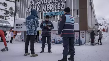 Palandöken'de Jandarma Güvenliği Sürdürüyor