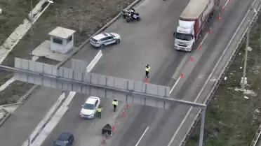 Ankara'da Helikopter Destekli Trafik Denetimi