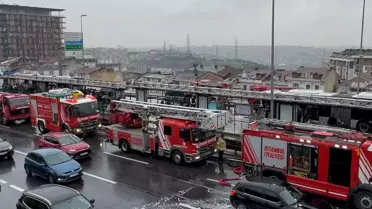Kağıthane'de Metrobüs Yangını
