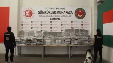 Kapıkule'de 60 Kilo Esrar Ele Geçirildi