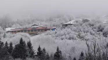 Karabük'te Kar Yağışı ve Sis