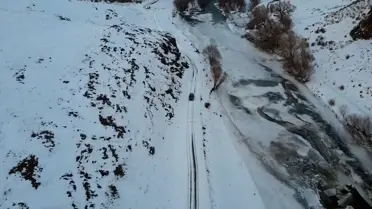 Akyaka Kanyonu'nda Kış Güzelliği