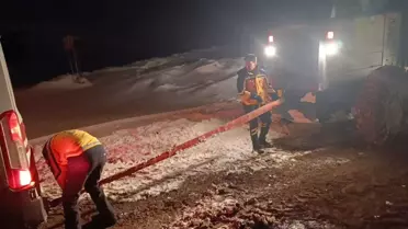 Kars'ta Kar Kazası: Kadın Hastaneye Ulaşılamadı