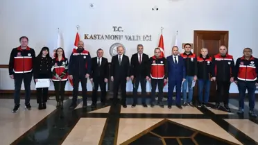 Kastamonu Valisi Tarım Müdürlüğü Yöneticilerini Kabul Etti