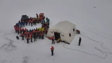 Kayseri'de Çığ Tatbikatı Gerçekleştirildi