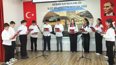 Keban'da İstiklal Marşı Programı