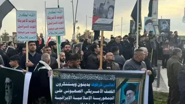 Kerkük'te ABD ve İsrail Protesto Edildi