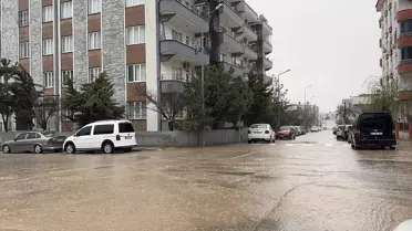 Kilis'te Sağanak Yağış Sorun Yarattı