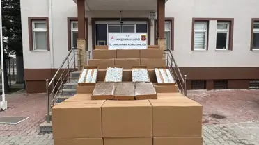Kırşehir'de 1.365.000 Kaçak Makaron Ele Geçirildi