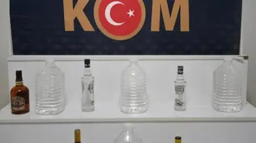 Kırşehir'de Kaçak Alkol Operasyonu