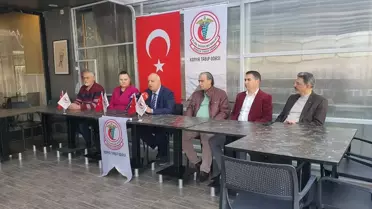 Konya Tabip Odası Başkanı Erayman basın mensuplarıyla bir araya geldi