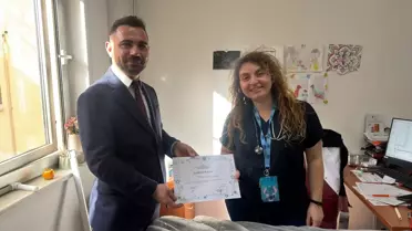 Dr. Nevin Çelik Fişek'e Teşekkür Belgesi