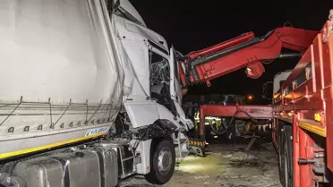 Kuzey Marmara Otoyolu'nda Tır Kazası
