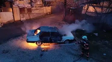 Malatya'da Oğul Babasının Arabasını Yaktı