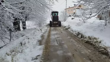 Malatya'da Karla Mücadele Devam Ediyor