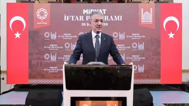 Mardin Valisi Akkoyun Midyat'ta iftar programına katıldı
