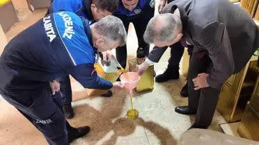 4,5 Ton Sahte Zeytinyağı Ele Geçirildi