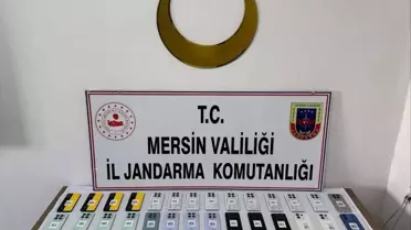Mersin'de Gümrük Kaçağı 42 Cep Telefonu Ele Geçirildi