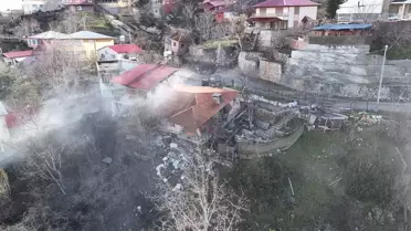 Mersin'de Heyelan: 65 Ev Zarar Gördü