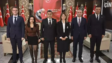 MHP Genel Merkezi'nde siyasi partiler arası bayramlaşma