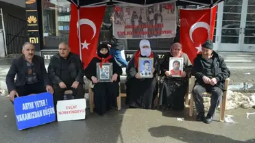 Muş'ta Evlat Nöbeti Devam Ediyor