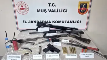 Muş'ta Silah ve Uyuşturucu Operasyonu
