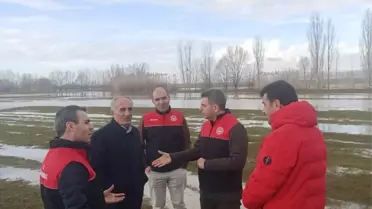 Muş'ta Tarım Arazileri Su Altında Kaldı